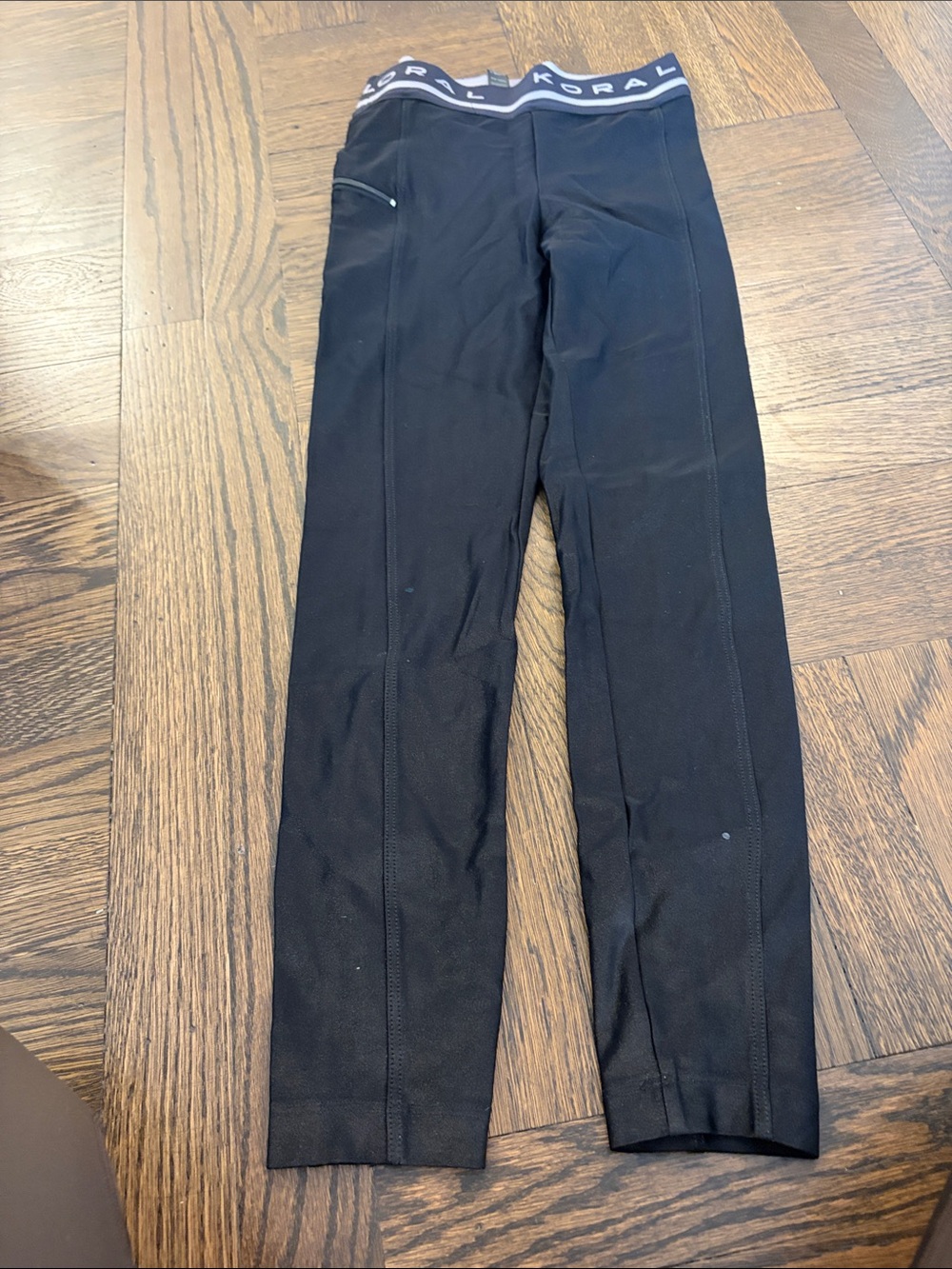 Koral Womens Black Performance Joggers with Logo Waistband